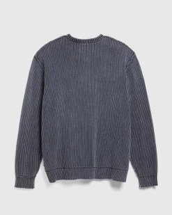 Pigmentfarvet Sweater Vasket Sort