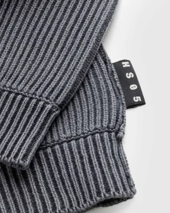Pigmentfarvet Sweater Vasket Sort
