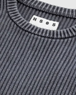 Pigmentfarvet Sweater Vasket Sort