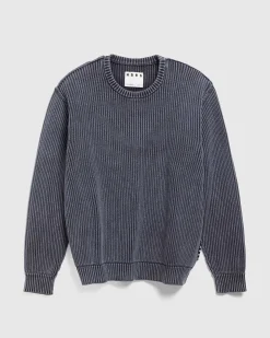 Pigmentfarvet Sweater Vasket Sort