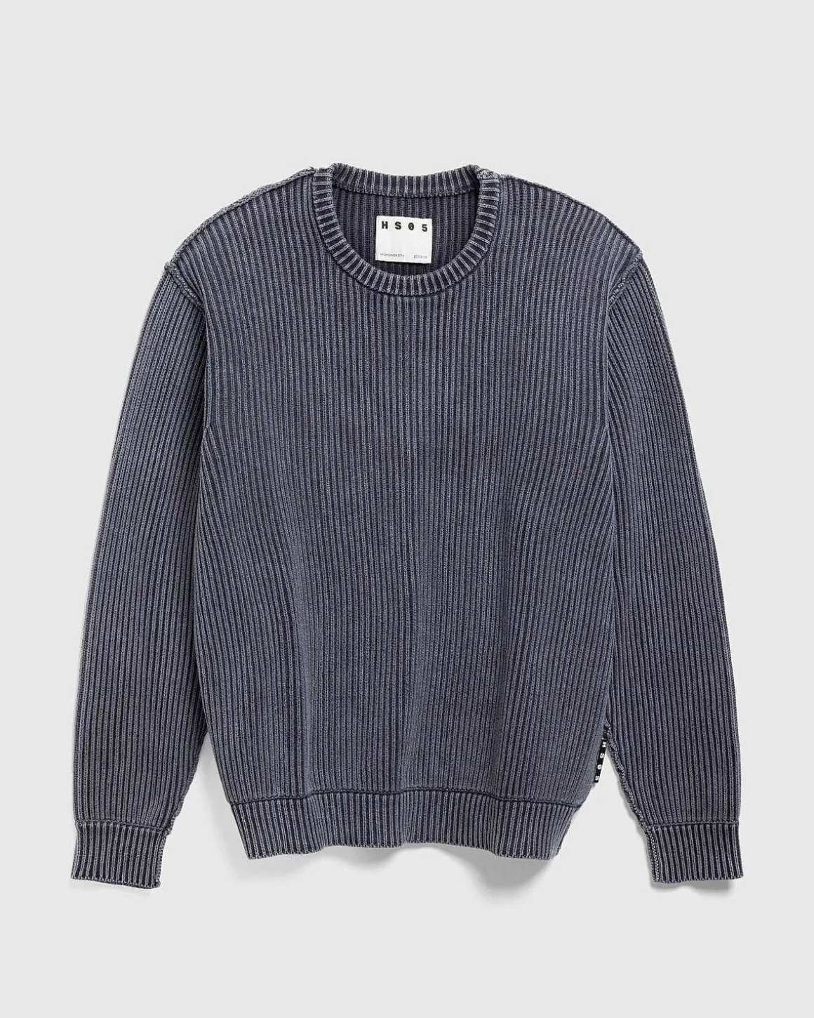 Pigmentfarvet Sweater Vasket Sort
