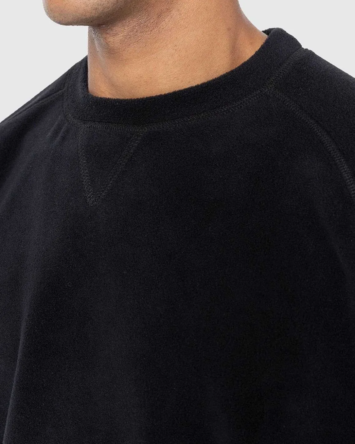 Polar Fleece Raglan Sweater Sort