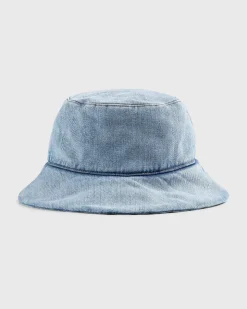Polstret Denim Bucket Hat Bla