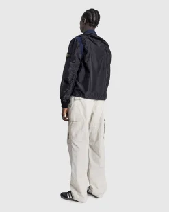 Polyester Tela Let Jakke Marinebla