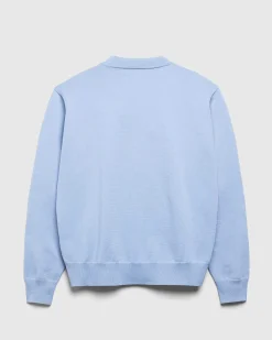 Poly Strik Cardigan Lysebla