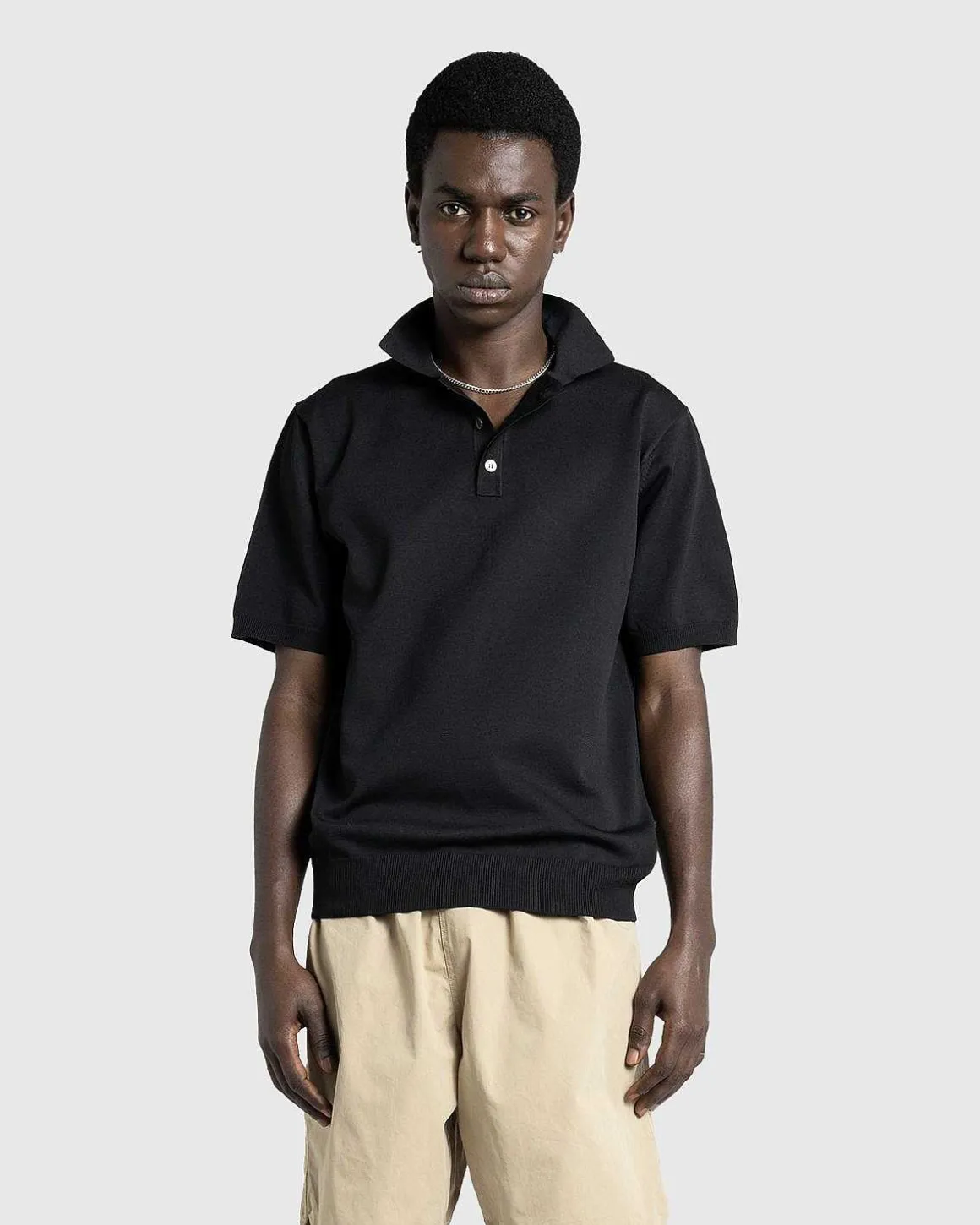 Poly Strik Polo Sort