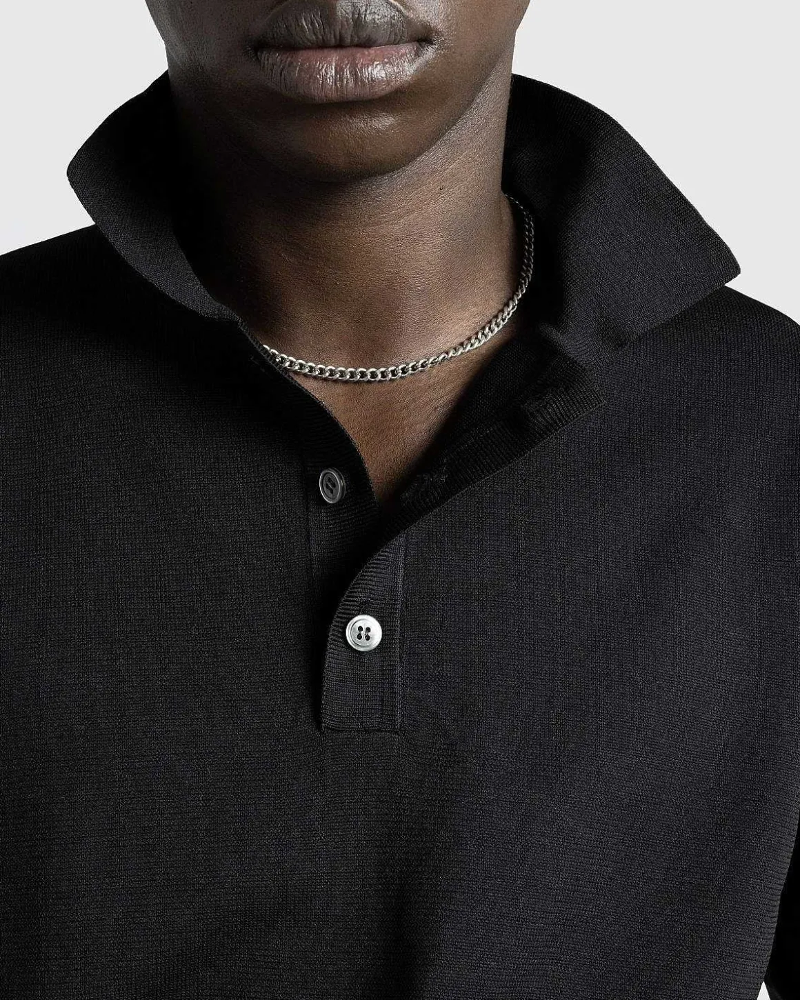 Poly Strik Polo Sort