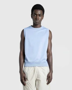 Poly Strik Sweater Vest Bla