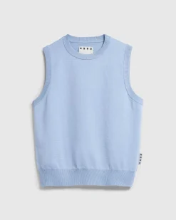 Poly Strik Sweater Vest Bla