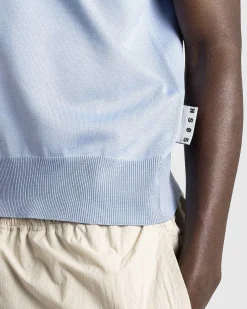 Poly Strik Sweater Vest Bla