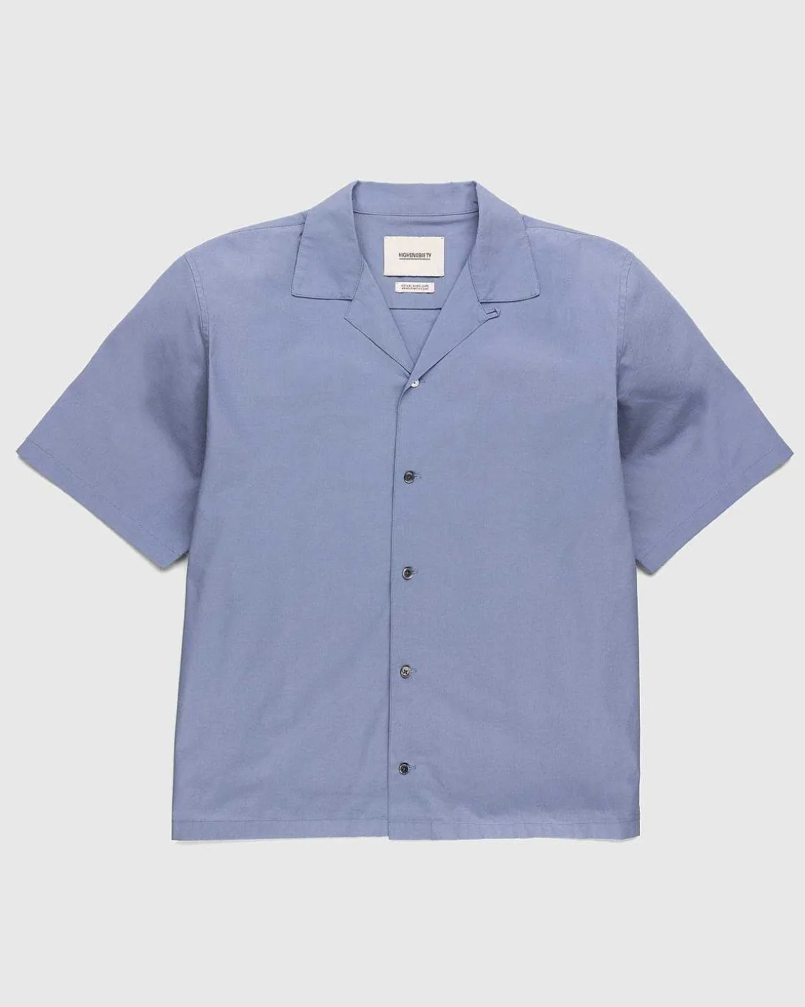 Poplin Kortaermet Skjorte Bla