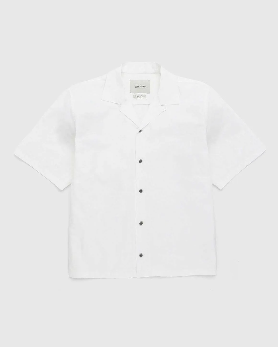 Poplin Kortaermet Skjorte Hvid