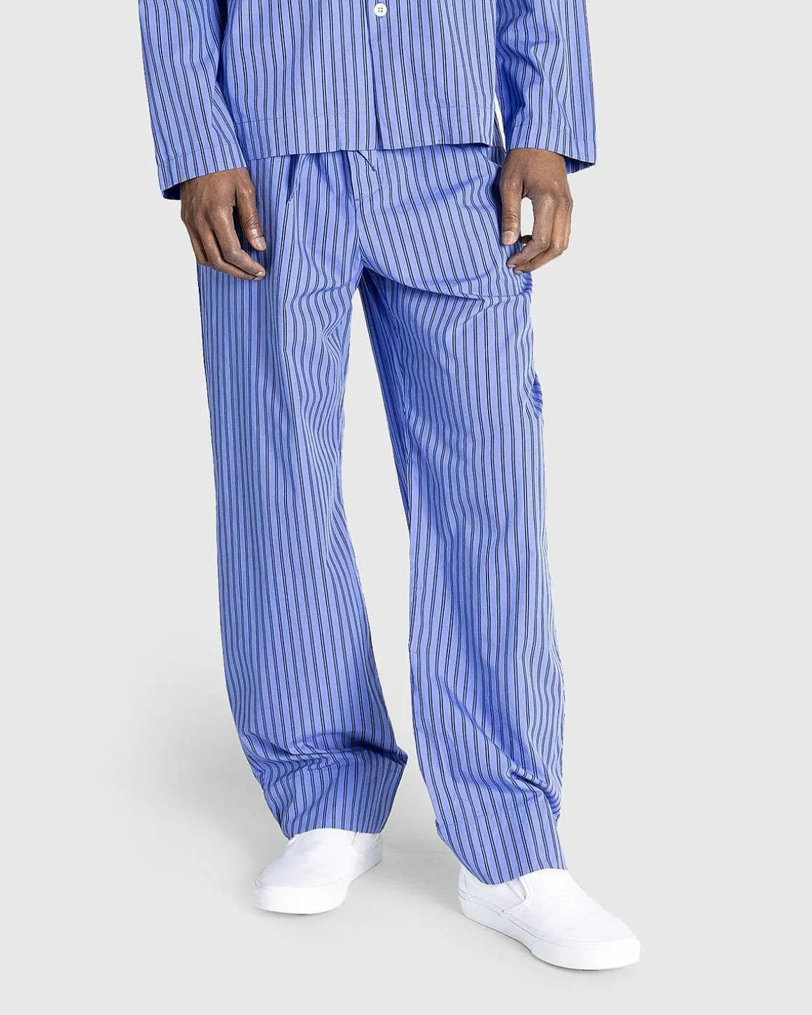Poplin Pyjamas Bukser Boro Stripes