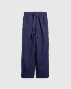 Poplin Pyjamas Bukser True Navy