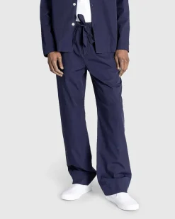 Poplin Pyjamas Bukser True Navy