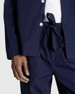 Poplin Pyjamas Bukser True Navy