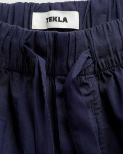 Poplin Pyjamas Bukser True Navy
