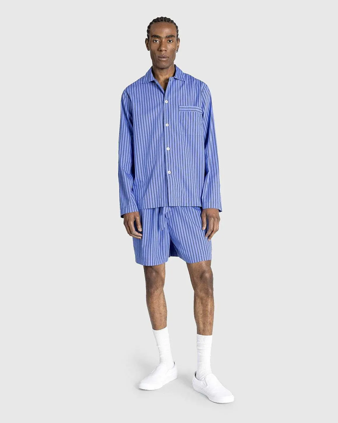 Poplin Pyjamas Shorts Boro Stripes