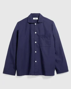 Poplin Pyjamasskjorte Aegte Marinebla