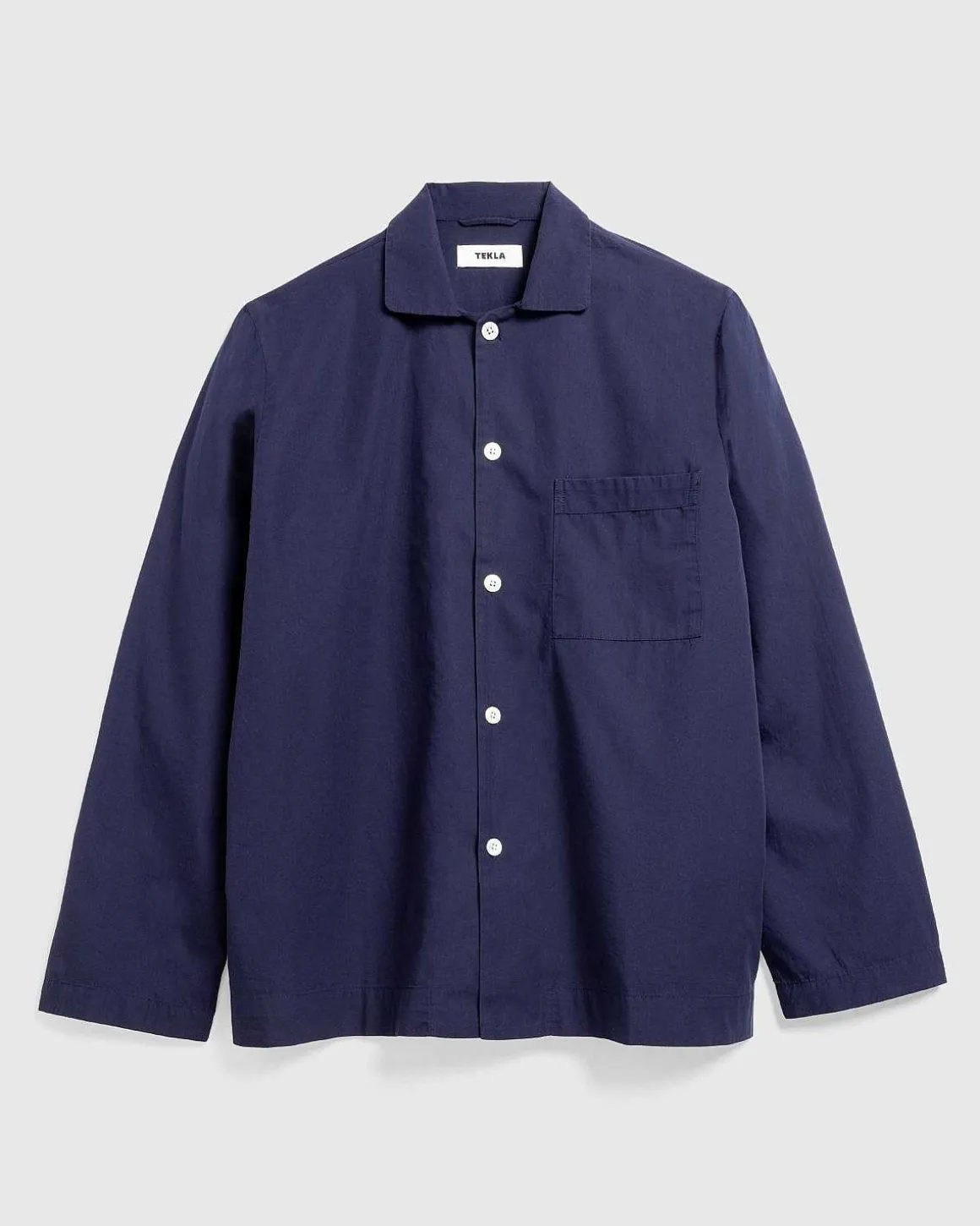 Poplin Pyjamasskjorte Aegte Marinebla