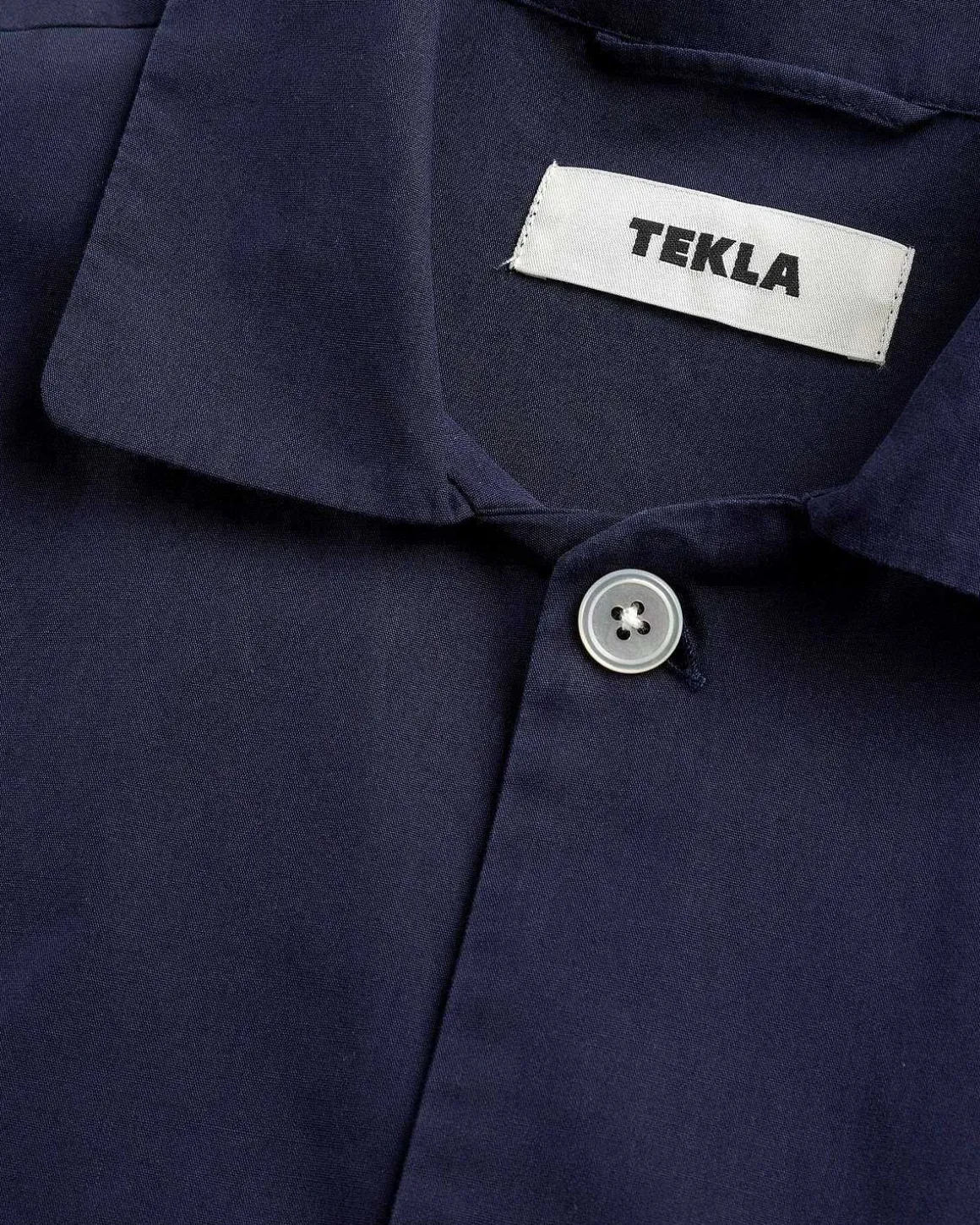 Poplin Pyjamasskjorte Aegte Marinebla