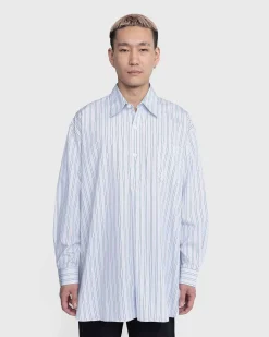 Popover Skjorte Blue Stripe