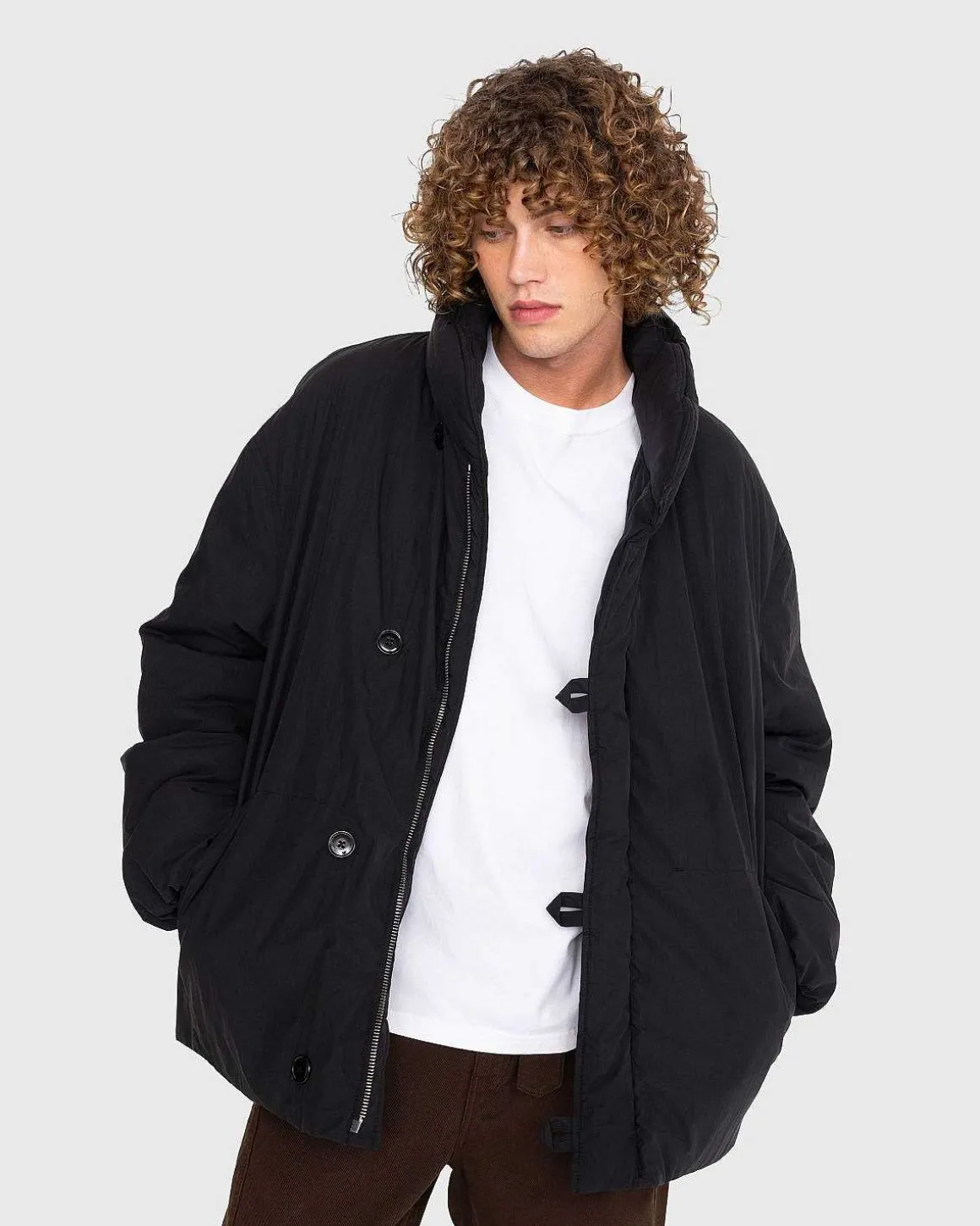 Pufferjakke Jet Black