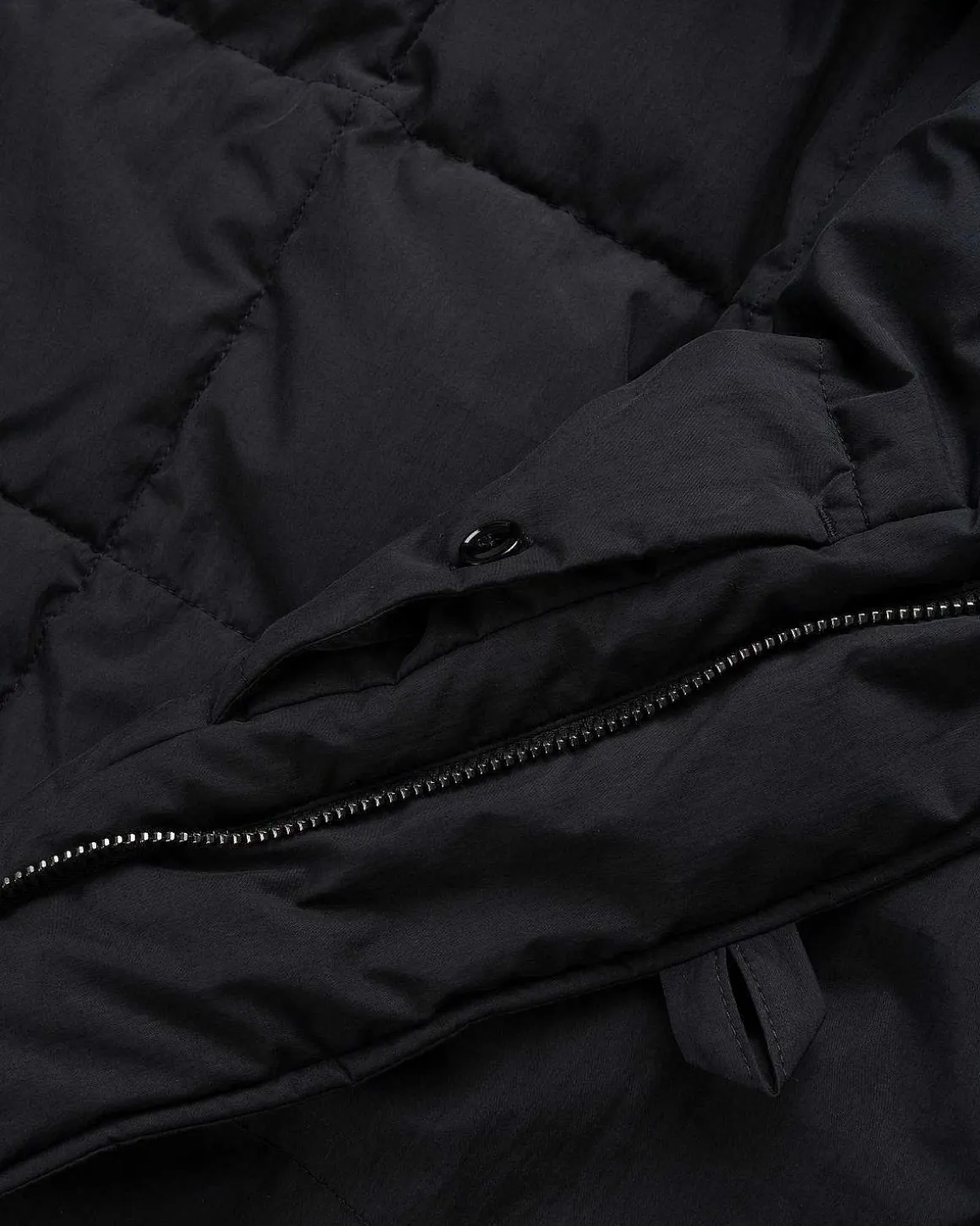 Pufferjakke Jet Black