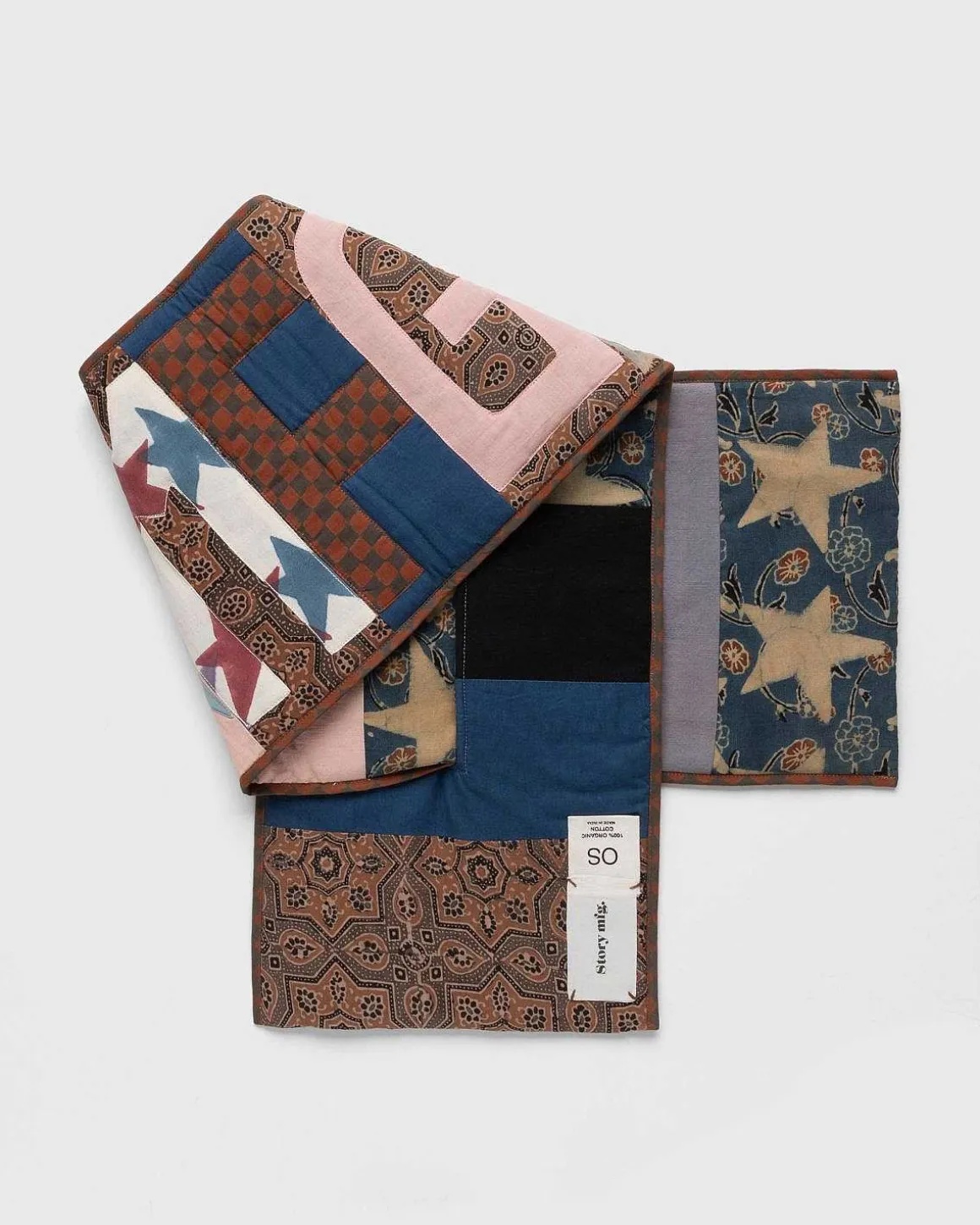 Puffer Scarf Star Scraps Patchwork Multi