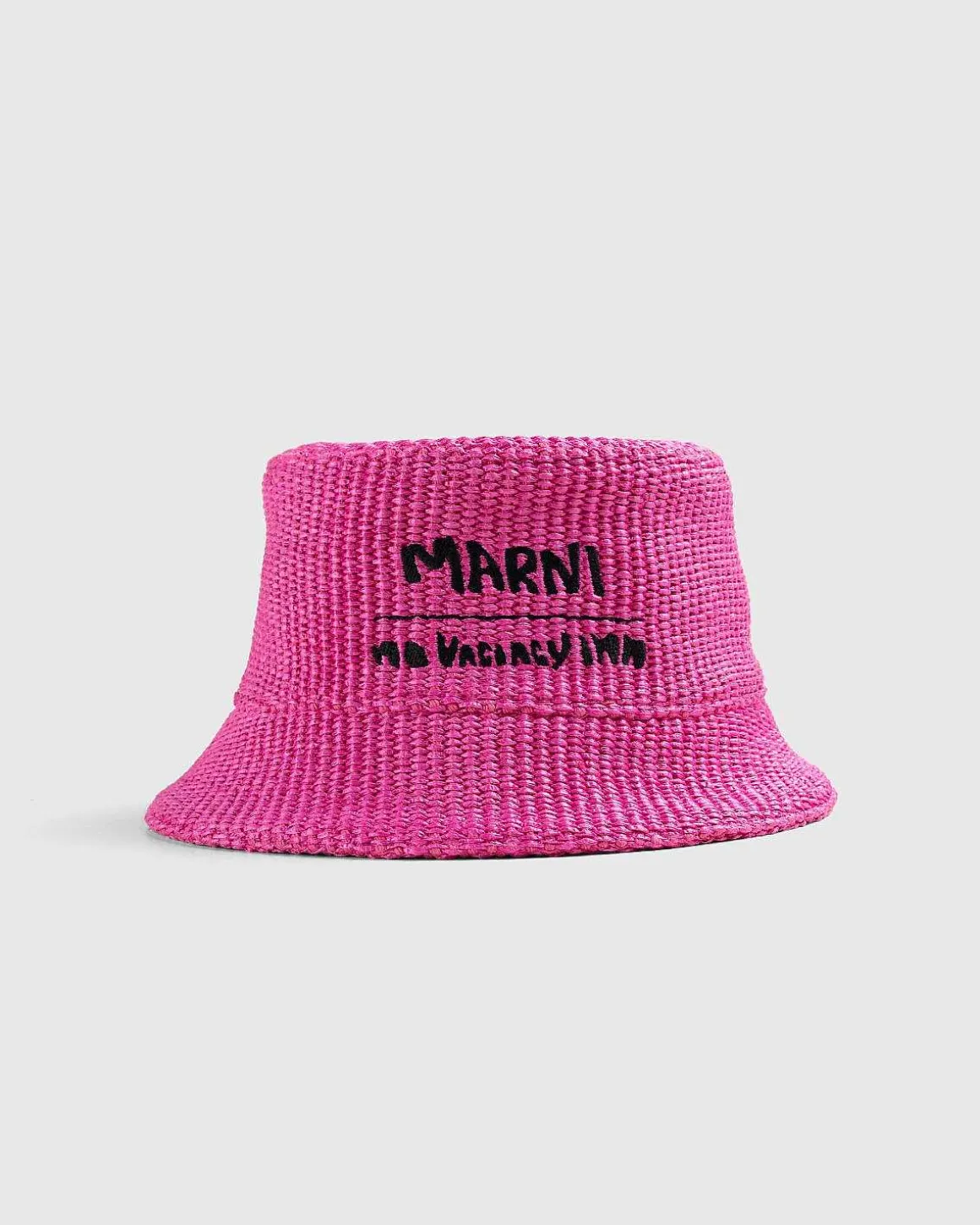 Raffia Bucket Hat Fuschia