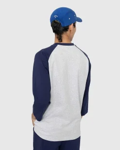 Raglan Langaermet Gra