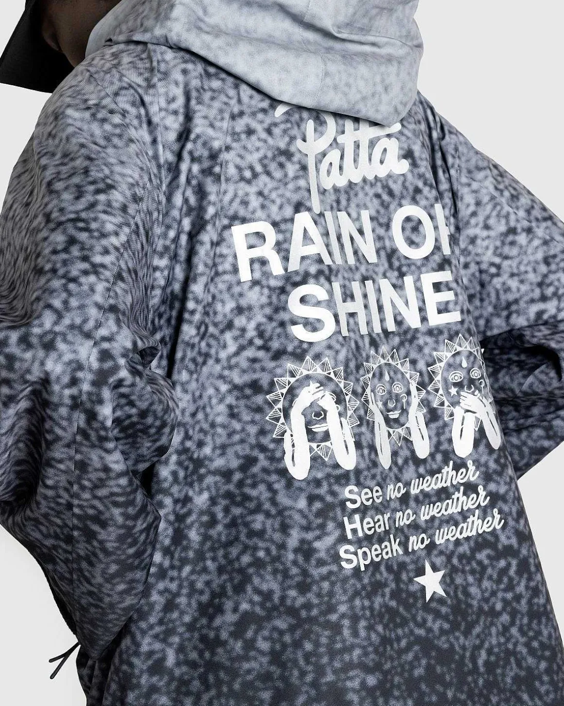 Rain Or Shine Jakke Sort Gradient