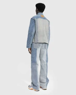 Regenererede Denim Straight Leg Bukser Bla