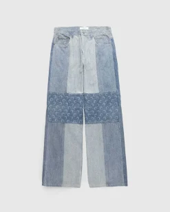 Regenererede Denim Straight Leg Bukser Bla