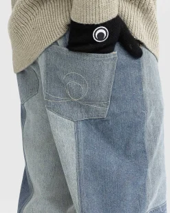 Regenererede Denim Straight Leg Bukser Bla