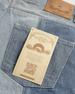 Regenererede Denim Straight Leg Bukser Bla