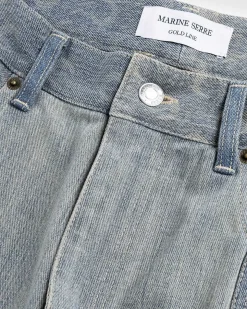 Regenererede Denim Straight Leg Bukser Bla