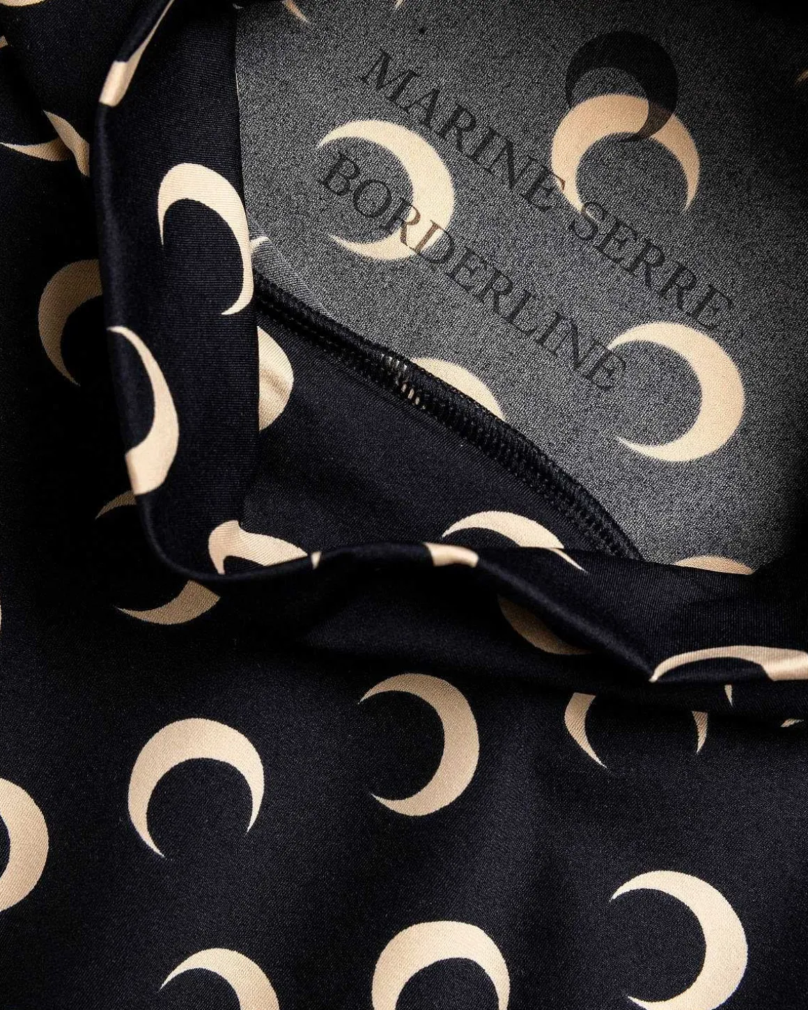 Regenereret All Over Moon Jersey High Neck Second Skin Inverse Tan