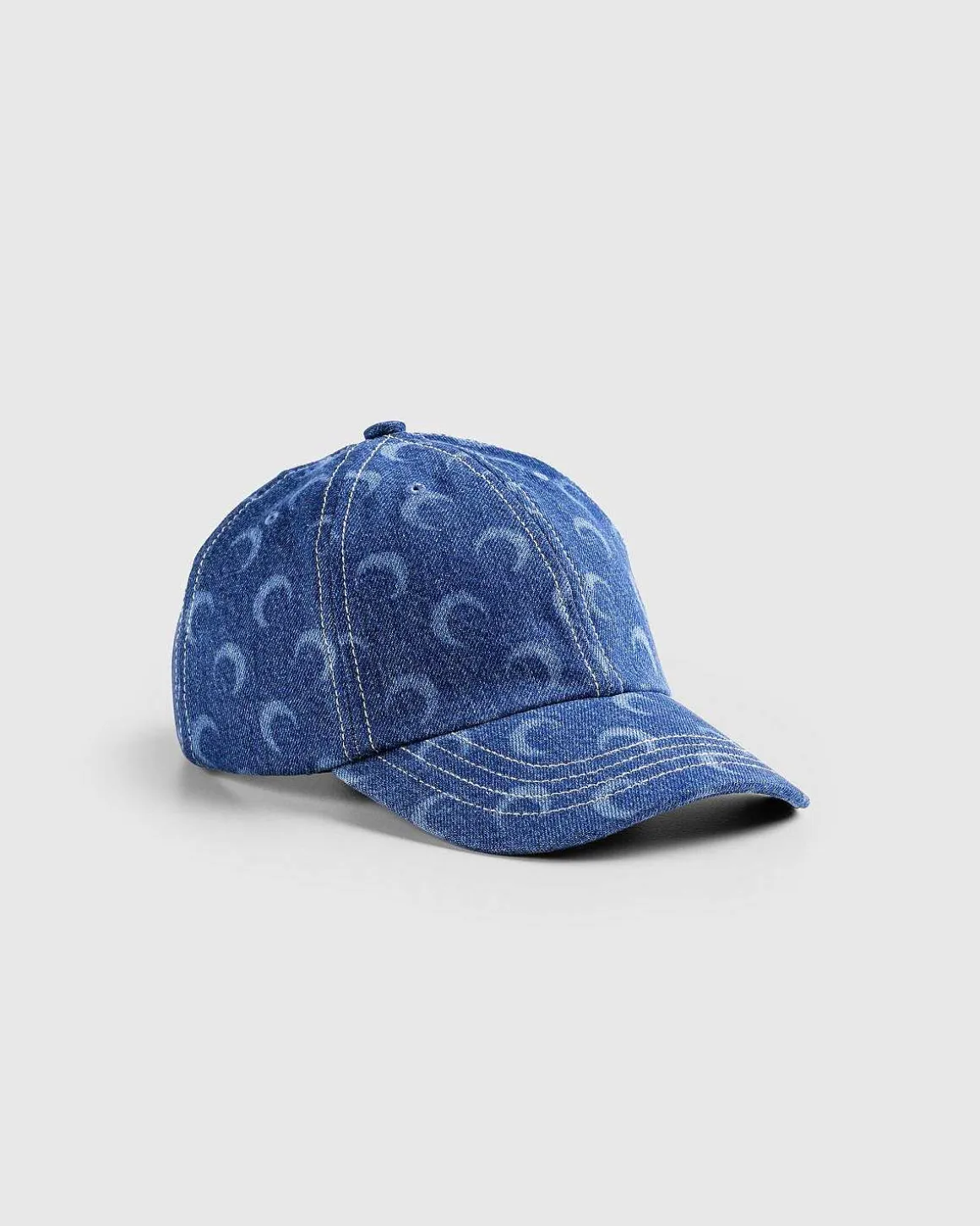 Regenereret Deadstock Denim Baseball Cap Blue Laser Wash