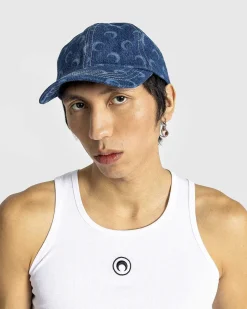 Regenereret Deadstock Denim Baseball Cap Blue Laser Wash