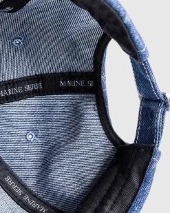 Regenereret Deadstock Denim Baseball Cap Blue Laser Wash