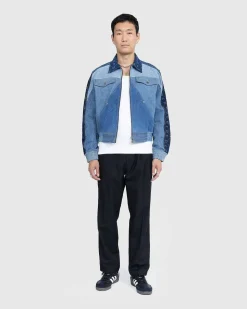 Regenereret Denim Moonogram Working Jacket Medium Morkebla