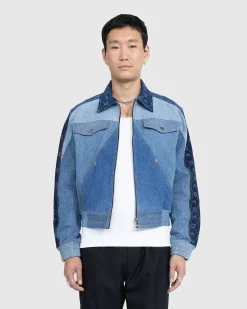 Regenereret Denim Moonogram Working Jacket Medium Morkebla