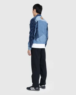 Regenereret Denim Moonogram Working Jacket Medium Morkebla
