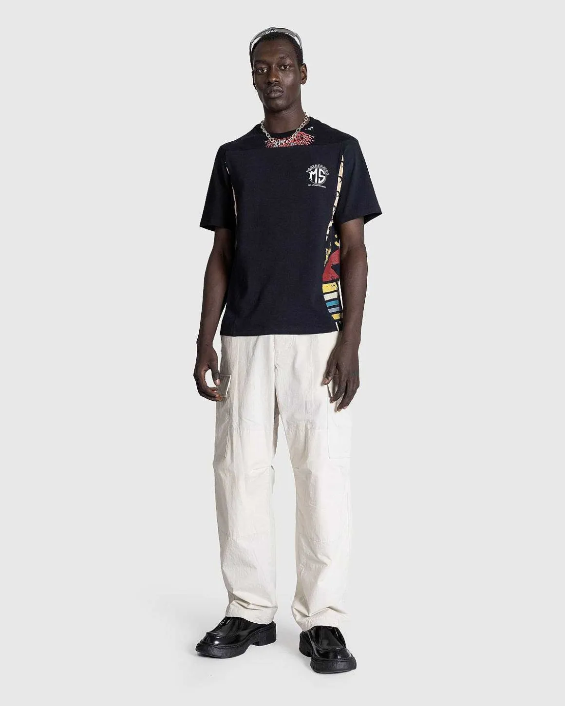 Regenereret Grafisk T-Shirt Sort