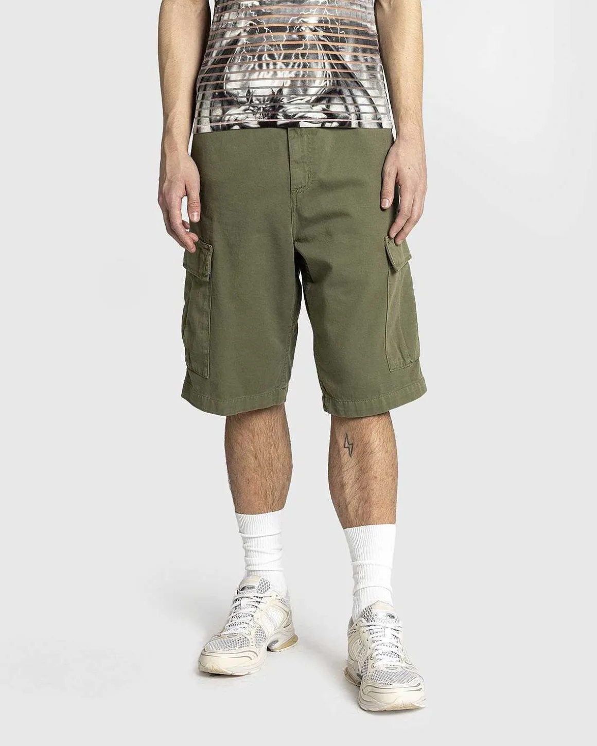 Regular Cargo Short Dollar Green/Garment Dyed
