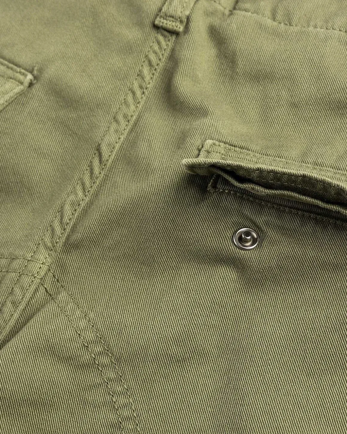 Regular Cargo Short Dollar Green/Garment Dyed