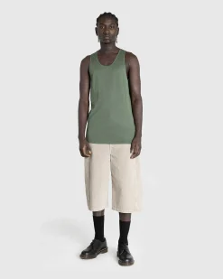 Rib Debardeur Smoky Green