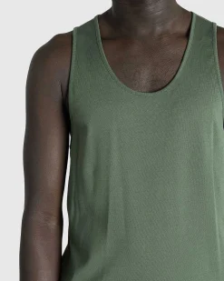 Rib Debardeur Smoky Green