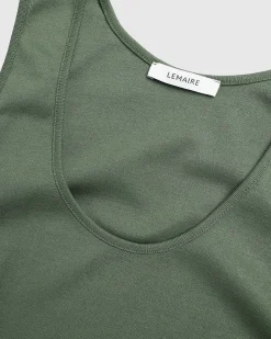 Rib Debardeur Smoky Green